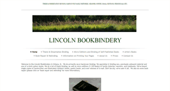 Desktop Screenshot of lincolnbindery.com